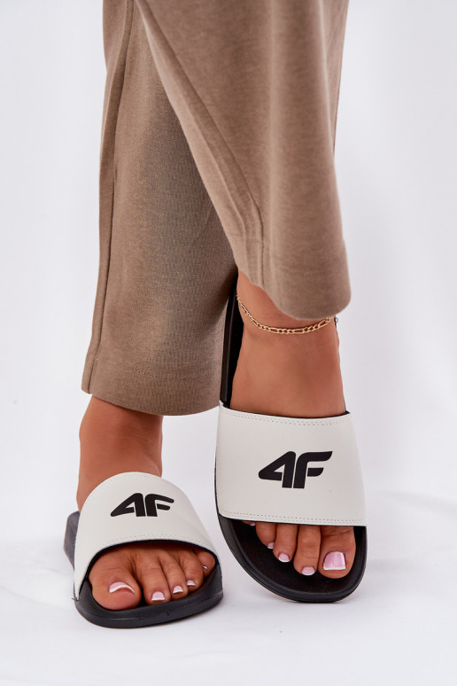 Damenhausschuhe 4F 4FRMM00FSLIF010-10S Zueiße Farbe