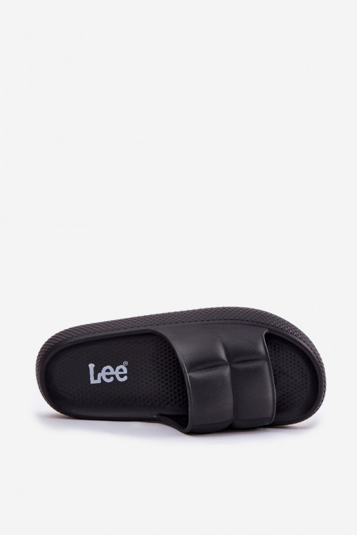 Leichte Hausschuhe Damenhausschuhe LEE MAYA SLIDER INOMEN LOIN 50251016 schZuarze Farbe