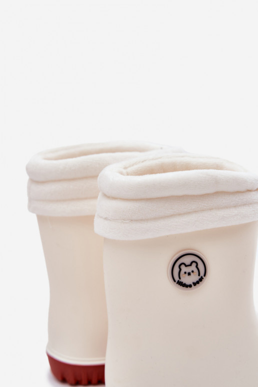 Gummistiefel Kindisch Z AufZuärmenem elfenbeinfarbe Odirisse