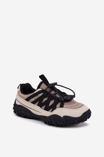Sneakers Stilvollllschuhe Kindisch mit Schnappverschluss Beige Ermöglichtnelita