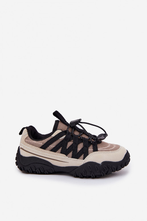 Sneakers Stilvollllschuhe Kindisch mit Schnappverschluss Beige Ermöglichtnelita