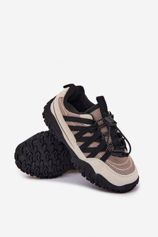 Sneakers Stilvollllschuhe Kindisch mit Schnappverschluss Beige Ermöglichtnelita