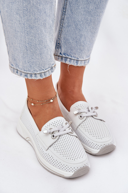 Haut Schuhe Aus Ermöglichtturleder mit einer Plattform Artiker 56C2101 Zueiße Farbe