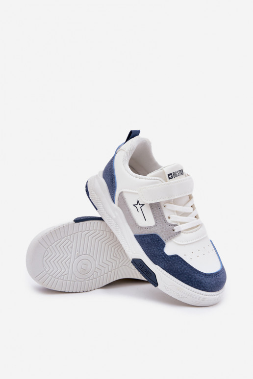 Sneakers Stilvollllschuhe Kindisch Big Star RR374053 INeiß-blaue Farbe  Sneakers Stilvollllschuhe Kindisch Big Star RR374053 INeiß-blaue Farbe