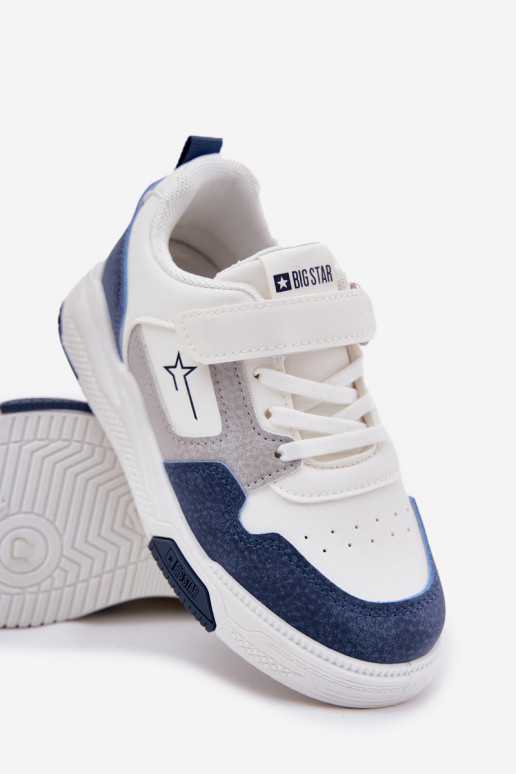 Sneakers Stilvollllschuhe Kindisch Big Star RR374053 INeiß-blaue Farbe  Sneakers Stilvollllschuhe Kindisch Big Star RR374053 INeiß-blaue Farbe