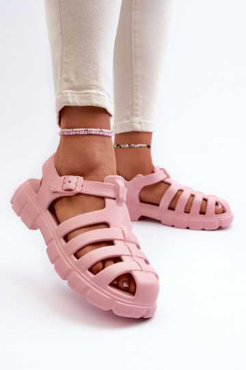 Feminin Leichte Hausschuhe Sandalen pinke Farbe Gasaria