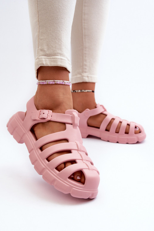 Feminin Leichte Hausschuhe Sandalen pinke Farbe Gasaria