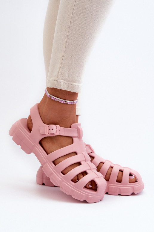 Feminin Leichte Hausschuhe Sandalen pinke Farbe Gasaria