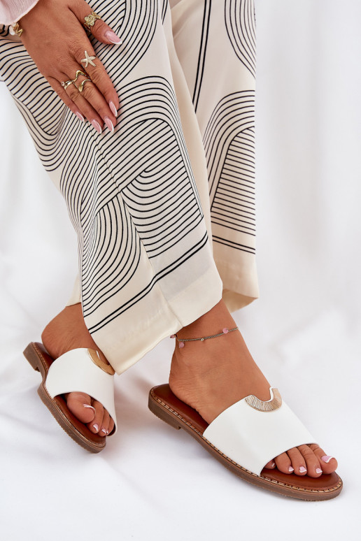 Damen weiße Pantoletten aus... Damen weiße Pantoletten aus...