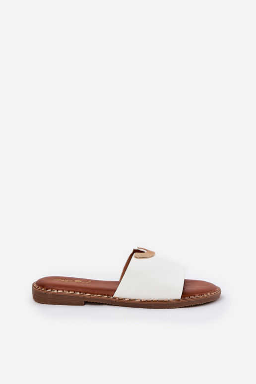 Damen weiße Pantoletten aus... Damen weiße Pantoletten aus...