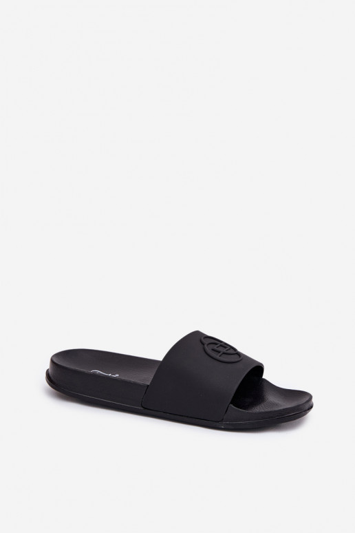 Damenhausschuhe Mit Dekorationen Tłoczeniem schZuarze Farbe Isarisa  Damenhausschuhe Mit Dekorationen Tłoczeniem schZuarze Farbe Isarisa