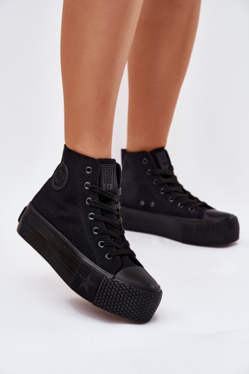 Freizeitschuhe mit einer Plattform Big Star RR274742 schZuarze Farbe 2