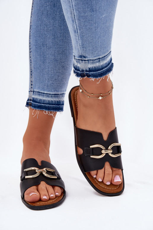 Hausschuhe FrauenZuohnung Mit Dekorationen Detalem schZuarze Farbe Amiresna