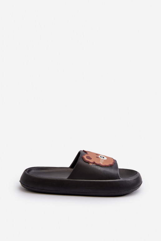 Kindisch Leichte Hausschuhe Mit Bär schZuarze Farbe Lindeheta Kindisch Leichte Hausschuhe Mit Bär schZuarze Farbe Lindeheta