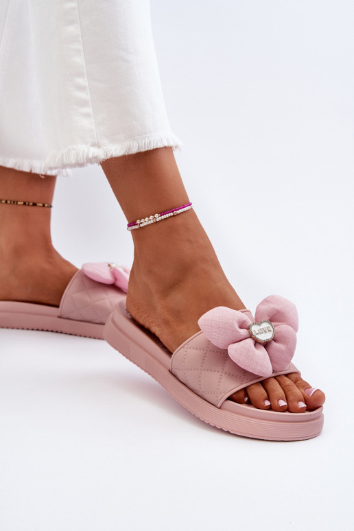 Damenhausschuhe mit Ornamenten Ermöglicht Niedrigj Platformie pinke Farbe Cedrella Damenhausschuhe mit Ornamenten Ermöglicht Niedrigj Platformie pinke Farbe Cedrella