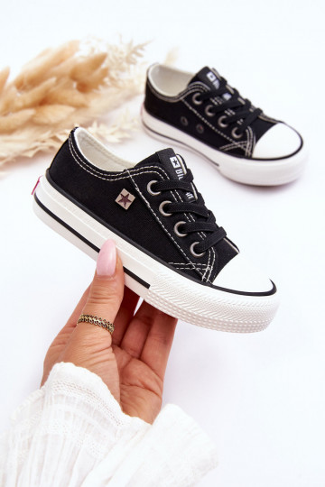 Klassische Freizeitschuhe für Kinder Big Star DD374163 in der Farbe Schwarz 2