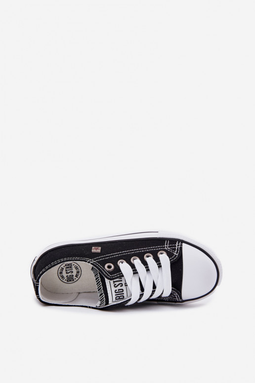 Klassische Freizeitschuhe für Kinder Big Star DD374163 in der Farbe Schwarz