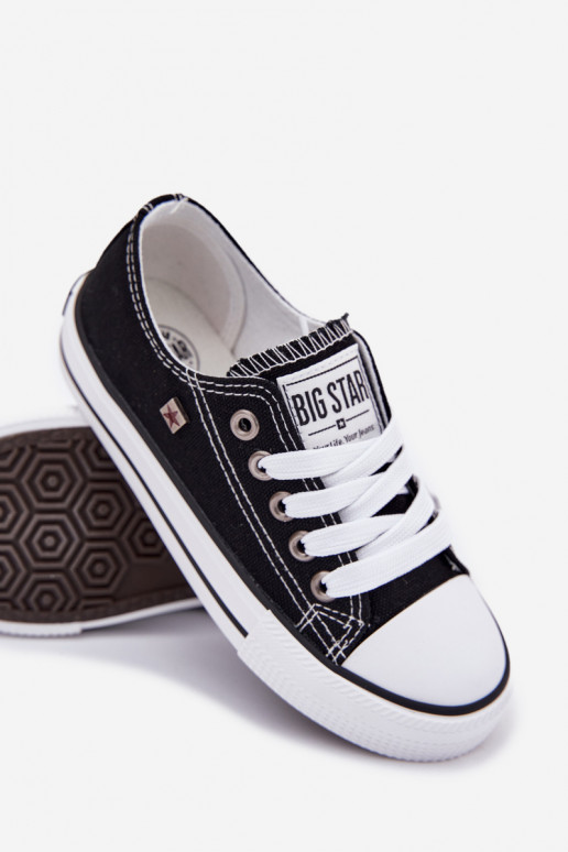 Klassische Freizeitschuhe für Kinder Big Star DD374163 in der Farbe Schwarz