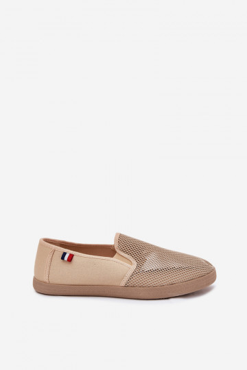 Männlich mit durchbrochenen Elementen Turnschuhe lässige Schuhe Beige Koboru 2