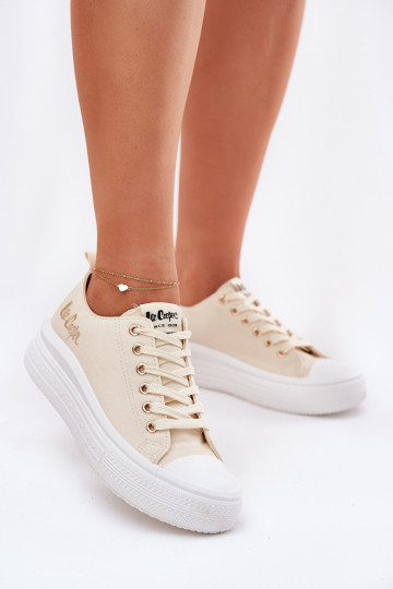 Freizeitschuhe mit einer Plattform Lee Cooper LCIN-24-44-2464L Beige 2