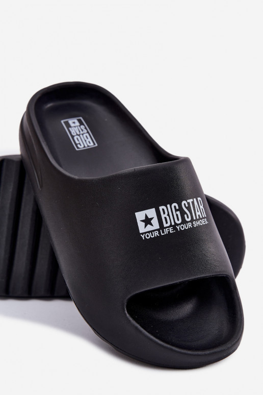 Leichte Hausschuhe Hausschuhe Männlich Z Logo Big Star RR174A012 schZuarze Farbe