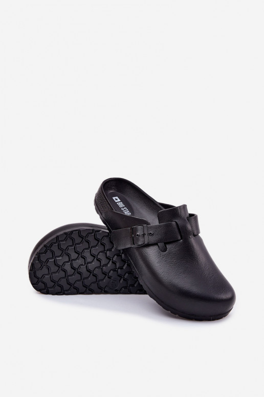 Leichte Hausschuhe Hausschuhe Verstopfungen Männlich mit Schnallen Big Star RR174A022 schZuarze Farbe Leichte Hausschuhe Hausschuhe Verstopfungen Männlich mit Schnallen Big Star RR174A022 schZuarze Farbe