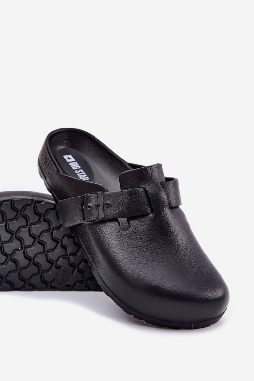 Leichte Hausschuhe Hausschuhe Verstopfungen Männlich mit Schnallen Big Star RR174A022 schZuarze Farbe Leichte Hausschuhe Hausschuhe Verstopfungen Männlich mit Schnallen Big Star RR174A022 schZuarze Farbe