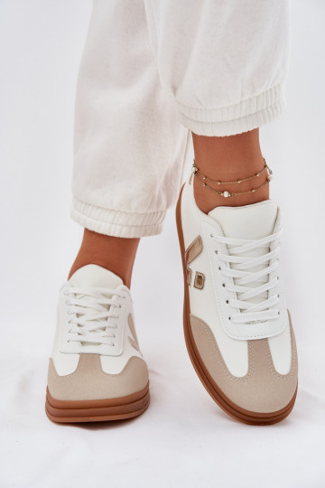 Sneakers Stilvollllschuhe Feminin Eko Haut Zueiße Farbe Micca