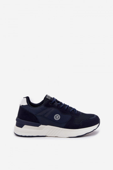 Dunkelblaue Herren Sneakers mit Plattform, „Hanirin" 2