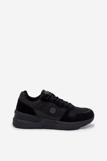 Schwarze Herren Sneakers mit Plattform, „Hanirin" 2