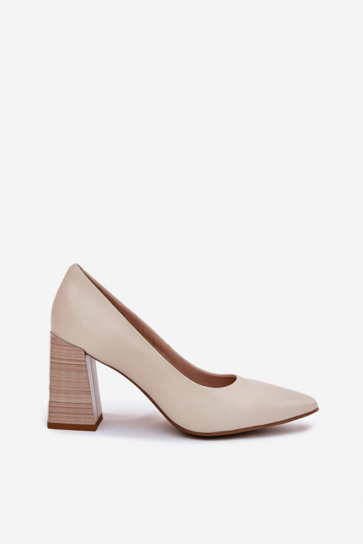 Haut Schuhe mit Absätzen Beige Gregosa