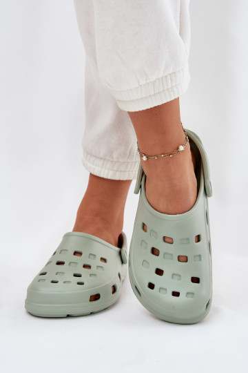 Leichte Damenpantoffeln LEMIGO 806 mintfarben 2