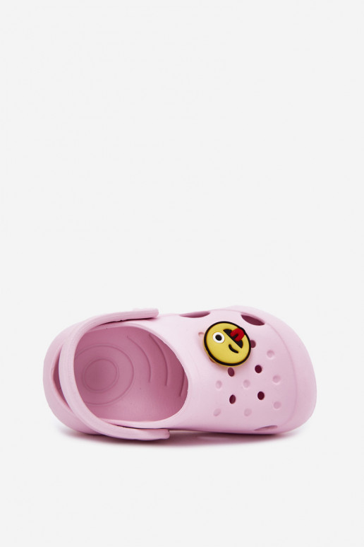 Hausschuhe Kindisch Leichte Hausschuhe Z Przypinką LEMIGOSE 880 pinke Farbe