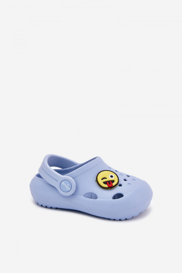 Leichte Kinderpantoffeln mit Schnalle LEMIGOSE 880 blau