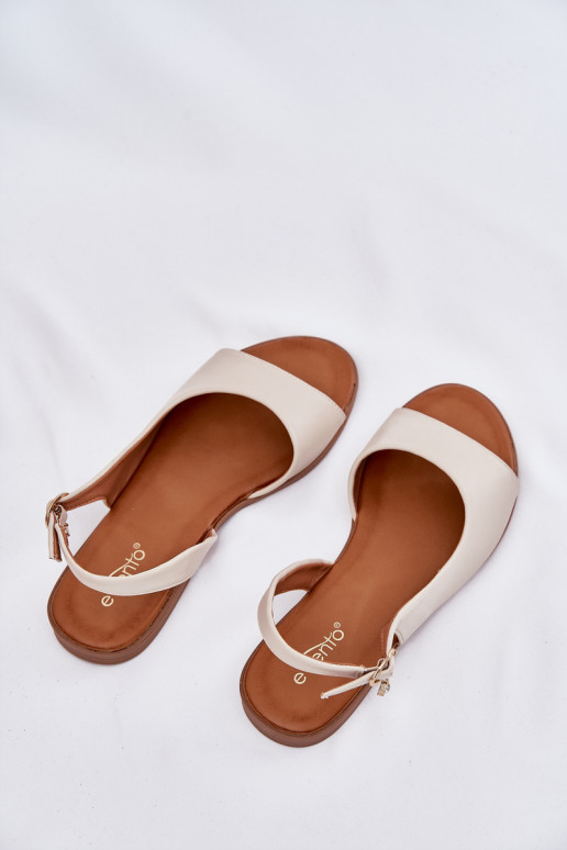 Damensandalen mit breiten Absätzen Beige INeanise Damensandalen mit breiten Absätzen Beige INeanise