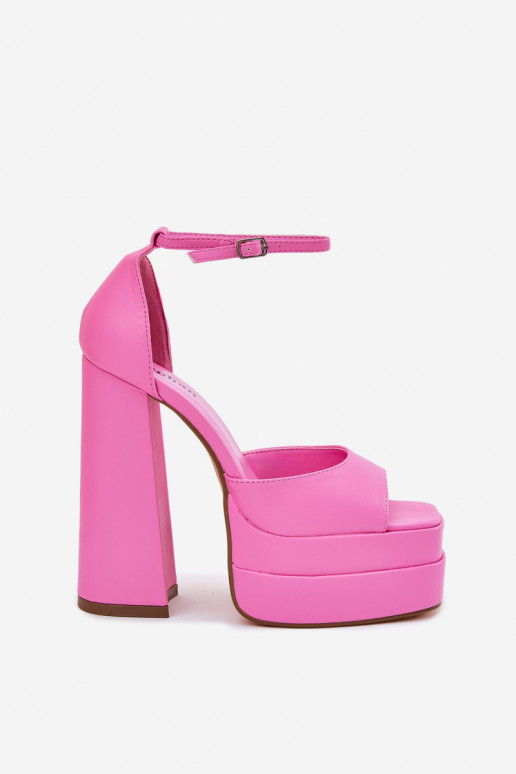 Damen-Sandalen mit hohen Absätzen und Plattform pinke Farbe Beloria Damen-Sandalen mit hohen Absätzen und Plattform pinke Farbe Beloria
