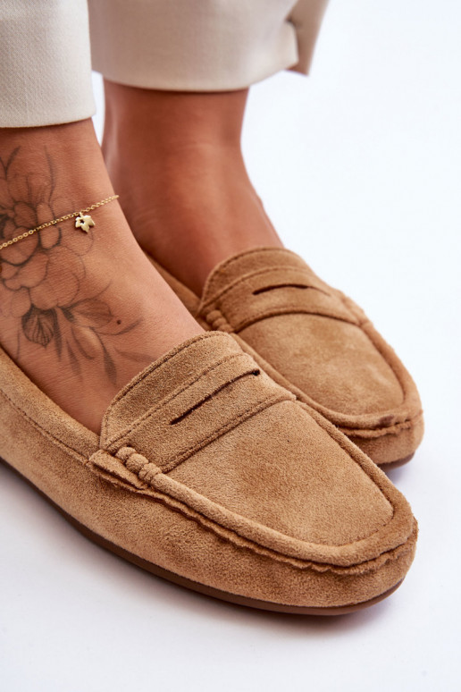 Elegante INildledermokassins braune Farbe Lenvie Elegante INildledermokassins braune Farbe Lenvie