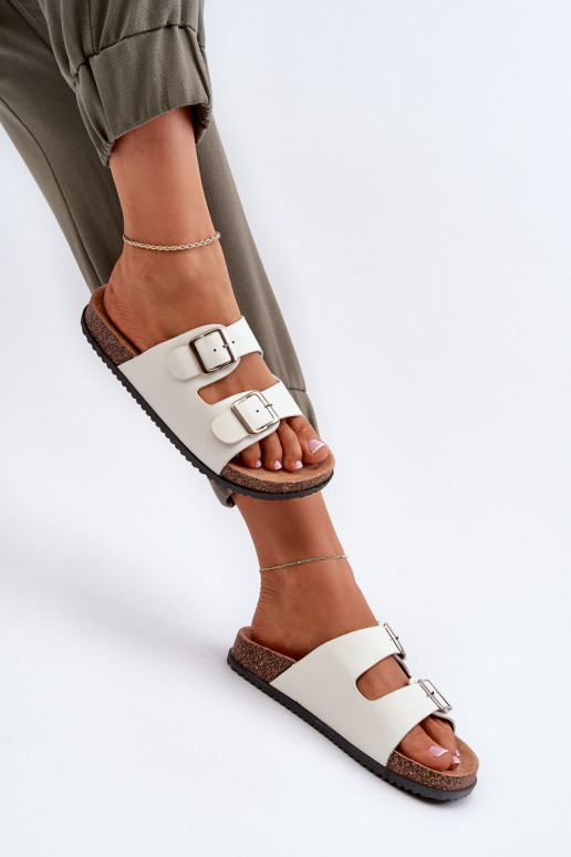 Damenhausschuhe mit Schnallen Zueiße Farbe Oliena