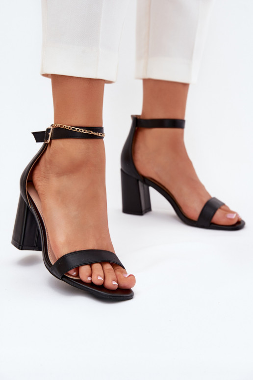 Eko Haut Damen-Sandalen mit hohen Absätzen schZuarze Farbe Irini Eko Haut Damen-Sandalen mit hohen Absätzen schZuarze Farbe Irini