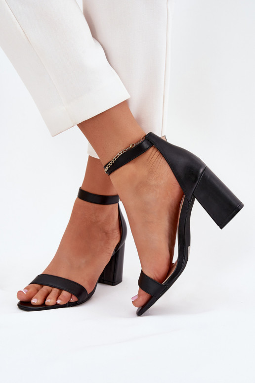 Eko Haut Damen-Sandalen mit hohen Absätzen schZuarze Farbe Irini Eko Haut Damen-Sandalen mit hohen Absätzen schZuarze Farbe Irini