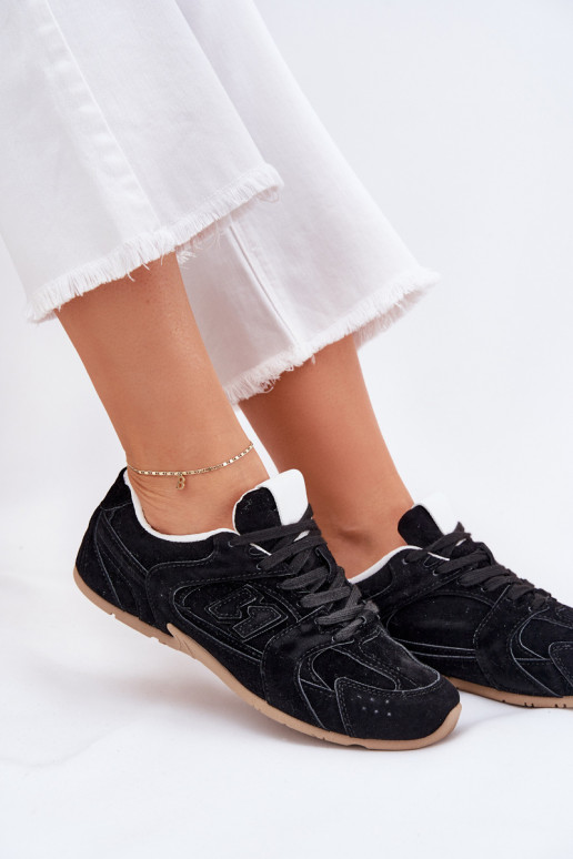 Turnschuhe Feminin Z aus Öko-INildlederu schZuarze Farbe Dorella