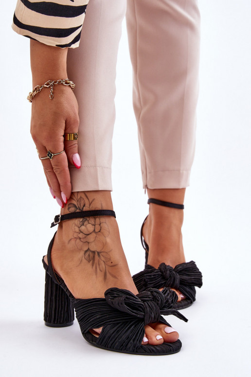 modische Sandalen mit Bändern mit Absätzen schZuarze Farbe Callum modische Sandalen mit Bändern mit Absätzen schZuarze Farbe Callum