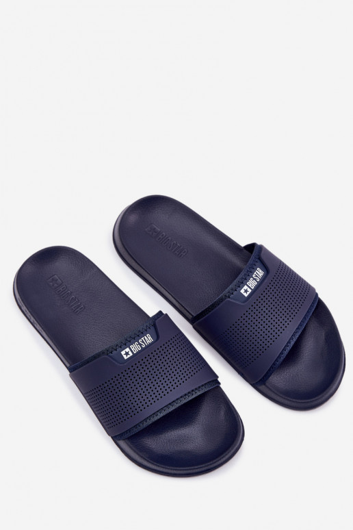 Leichte Herrenhausschuhe Big Star NN174696 Dunkelblau Leichte Herrenhausschuhe Big Star NN174696 Dunkelblau