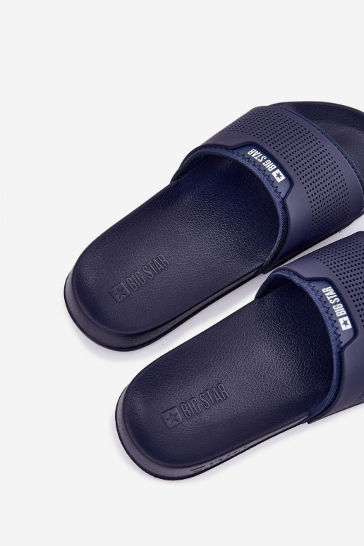 Leichte Herrenhausschuhe Big Star NN174696 Dunkelblau Leichte Herrenhausschuhe Big Star NN174696 Dunkelblau