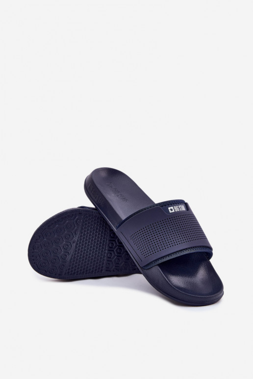 Leichte Herrenhausschuhe Big Star NN174696 Dunkelblau Leichte Herrenhausschuhe Big Star NN174696 Dunkelblau