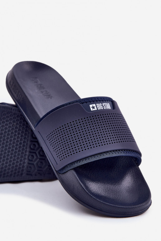 Leichte Herrenhausschuhe Big Star NN174696 Dunkelblau Leichte Herrenhausschuhe Big Star NN174696 Dunkelblau