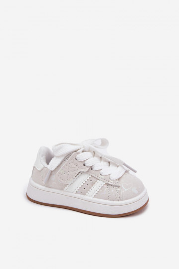 Turnschuhe Sneakers Stilvollllschuhe Kindisch mit Herzen Zueiße Farbe Mirelle 2