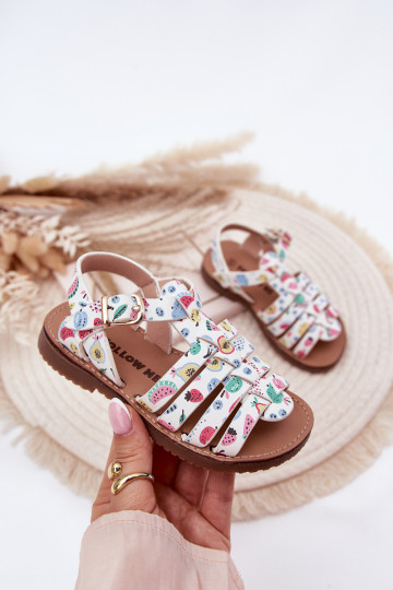 Sandalen Kindisch Kindisch aus Öko-Leder OZuoce Verschiedene Farben Es mussriana