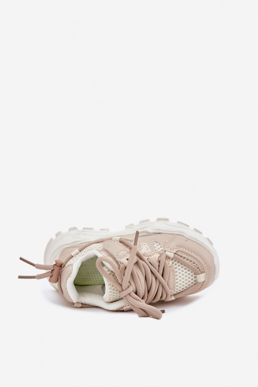 Turnschuhe Sneakers Stilvollllschuhe Kindisch Beige Tilvianea