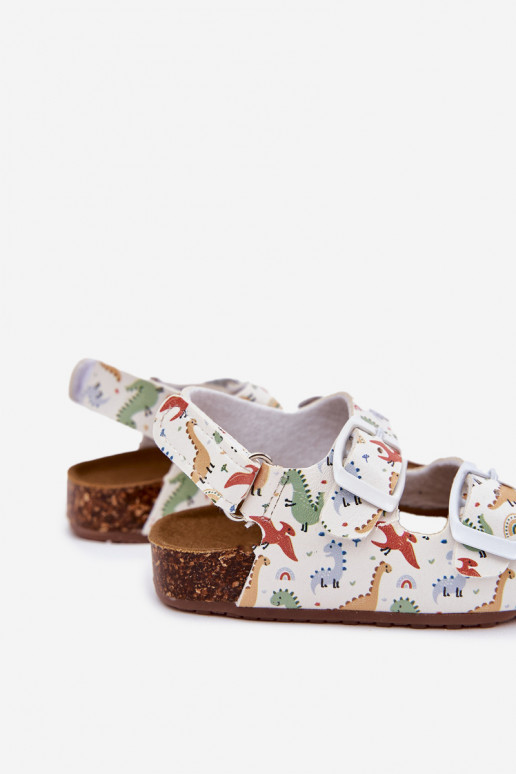 Kindersandalen Auf einer Korksohle mit Schnallen Dinosaurier Verschiedene Farben Thessa Kindersandalen Auf einer Korksohle mit Schnallen Dinosaurier Verschiedene Farben Thessa